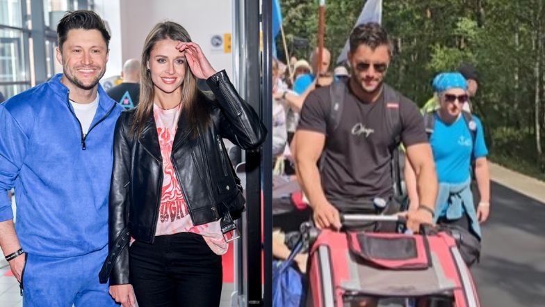 Piotr Mróz na pielgrzymce 