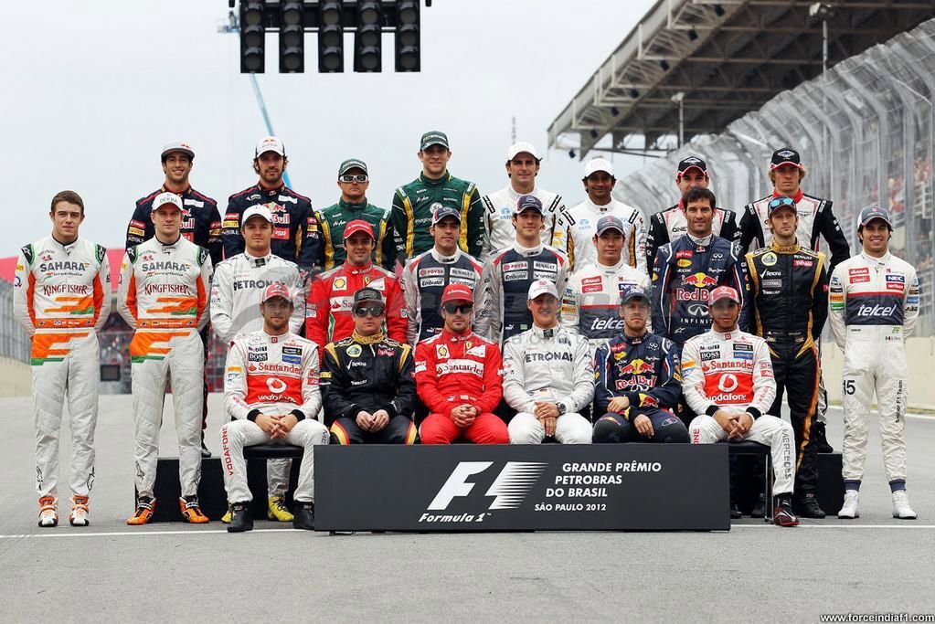 Opublikowano listę startową F1 na sezon 2013