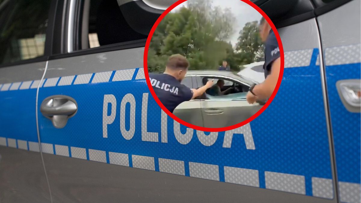 Interwencja policji przed Biedronką