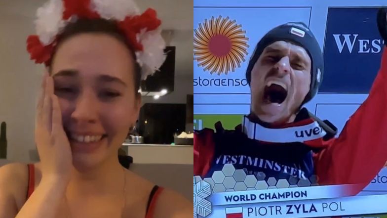 Marcelina Ziętek płacze po zwycięstwie Piotra Żyły