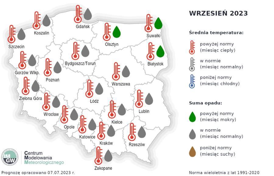 Długoterminowe prognozy IMGW wskazują, jaki będzie wrzesień