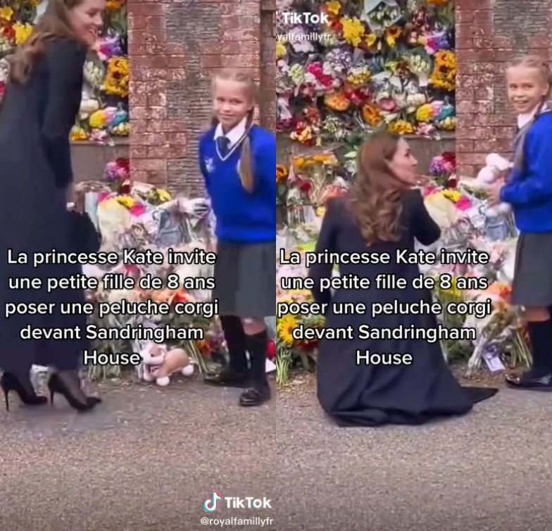 Kate Middleton składa królowej hołd w towarzystwie ośmioletniej dziewczynki