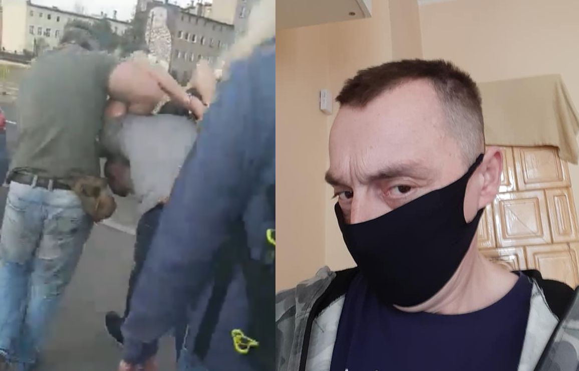 Krzysztof Dymkowski (po prawej) relacjonował zatrzymanie podofila (Facebook)