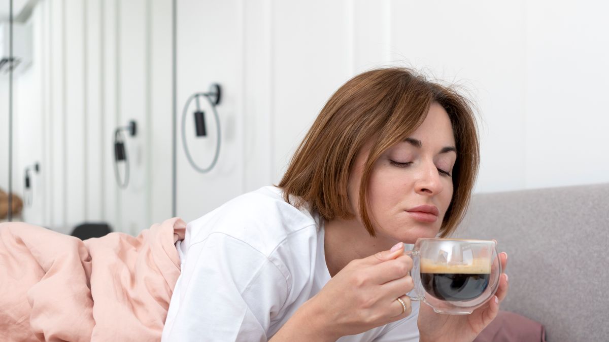 Picie kawy przed snem