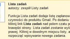 Lista zadań w Gmailu 1