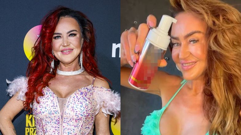 Agnieszka Kotońska eksponuje powiększone piersi w bikini