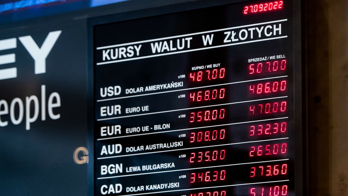 Kurs dolara przekroczy? 5 z?otych
Fot. Lukasz Gdak/East News, Poznan, 27.09.2022 Kurs dolara po raz pierwszy w historii przekroczy? 5 zlotych.
Lukasz Gdak