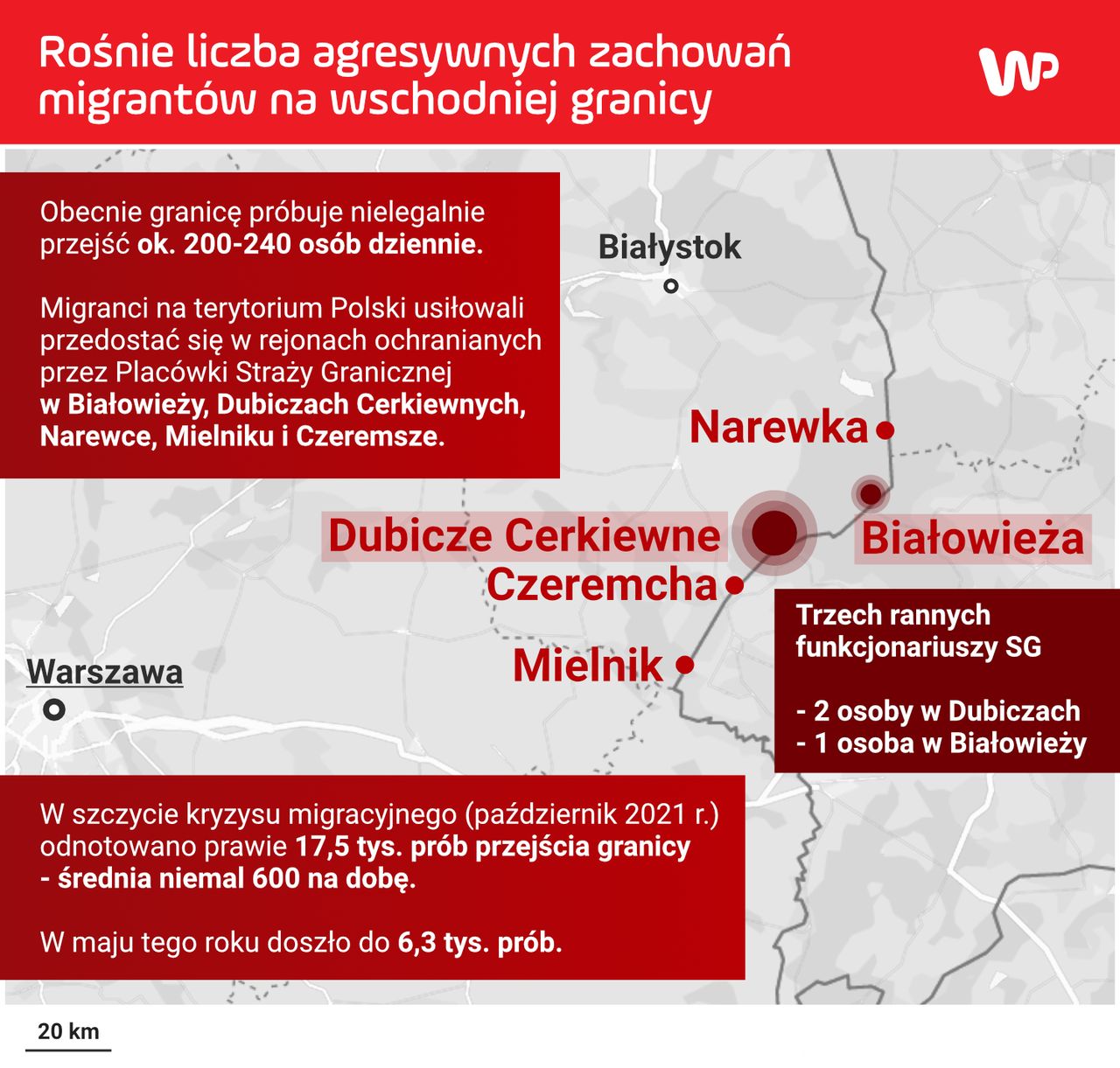 Kryzys na granicy z Białorusią wchodzi na nowy poziom