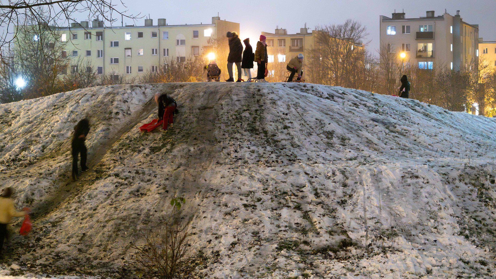 Zimowy Wągrowiec w białej odsłonie