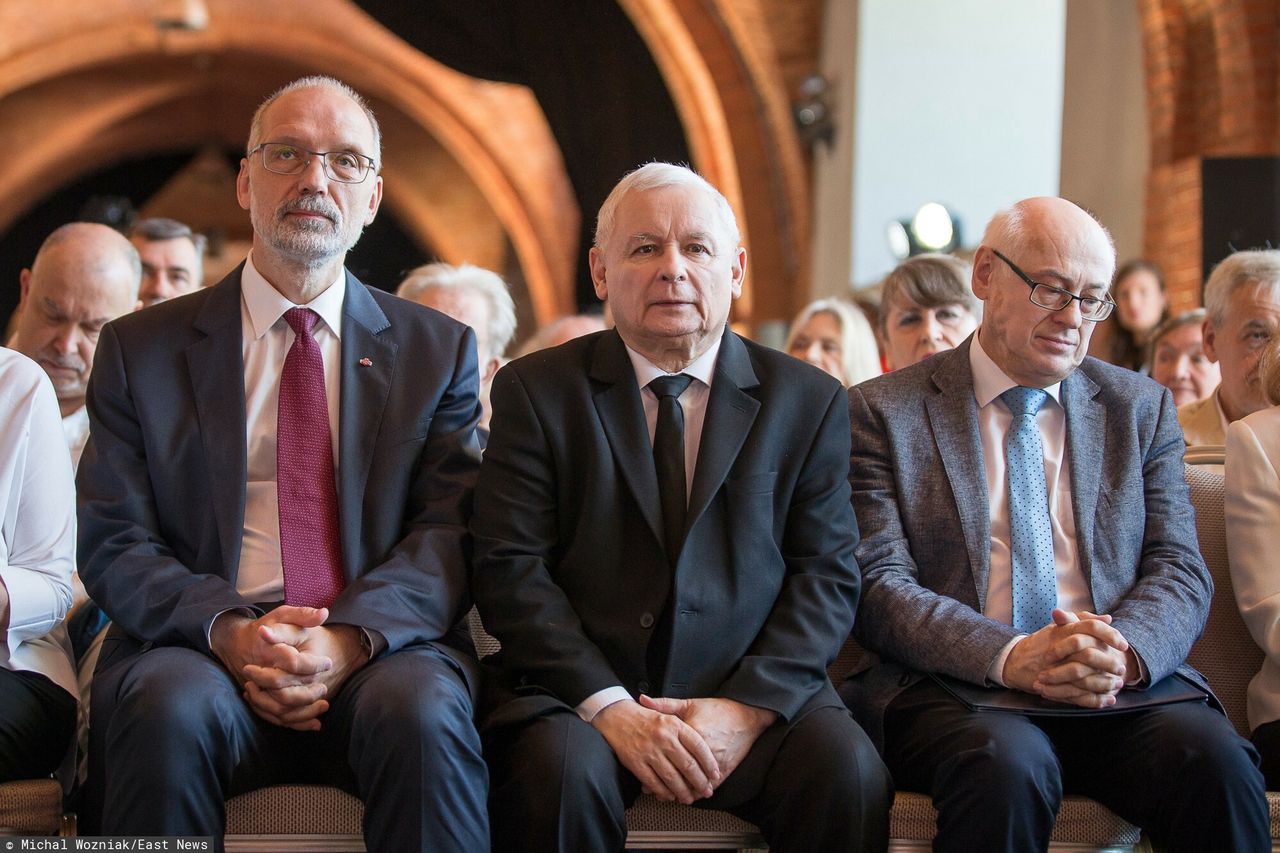 Prof. Andrzej Nowak, Jarosław Kaczyński, prof. Zdzisław Krasnodębski