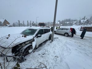 Kolizja w Kościelisku, fot. KP PSP w Zakopanem