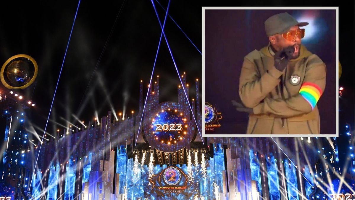 Black Eyed Peas wystąpili w Zakopanem wystąpili w tęczowych opaskach 