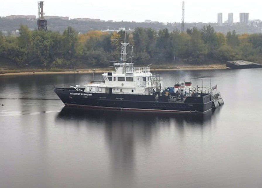 Russian ship in Sevastopol before the explosion