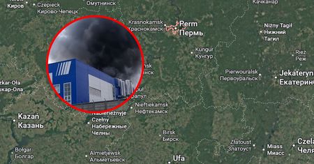 Ukraina uderzyła dronami w fabrykę silników rakietowych. Wybuchł pożar