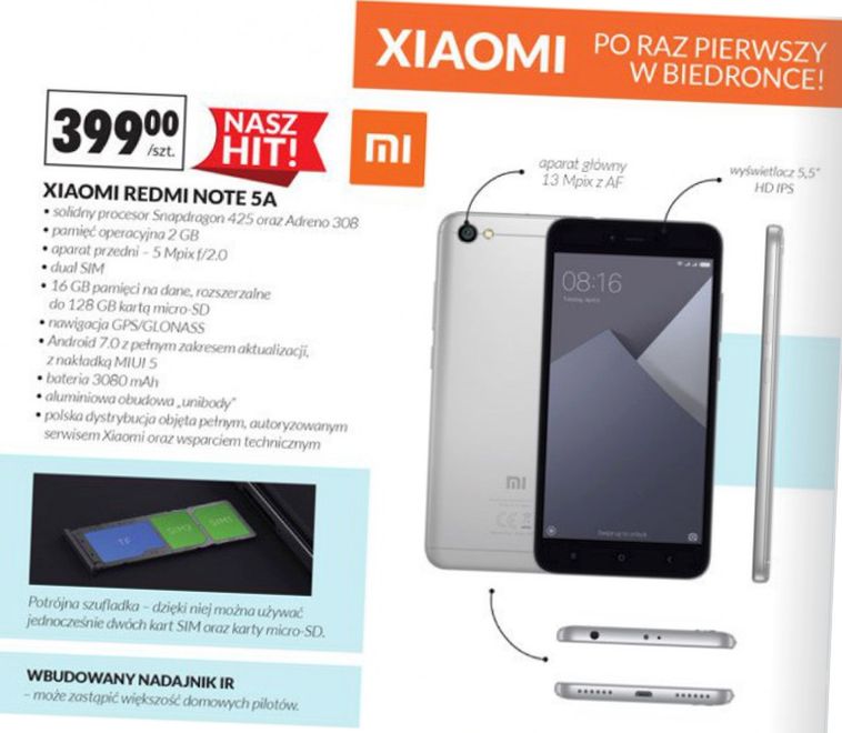 Xiaomi wchodzi do Biedronki. Na ulotce promocyjnej znalazł się duży błąd 2