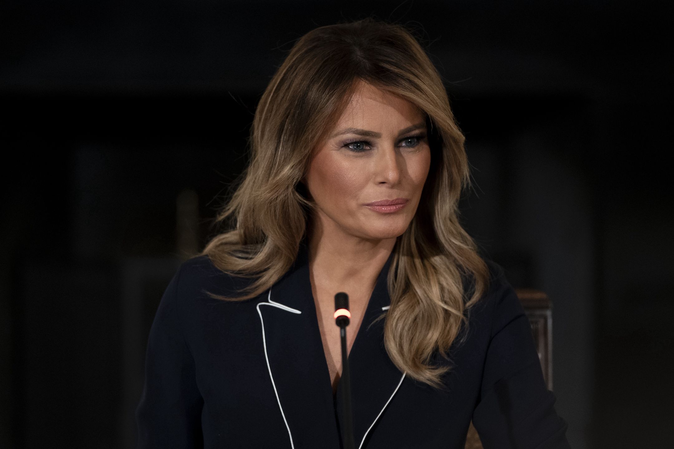 Melania Trump na spotkaniu w Białym Domu