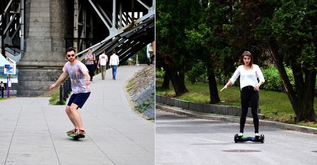 Surfboard vs Balance Scooter. Porównanie desek Kawasaki