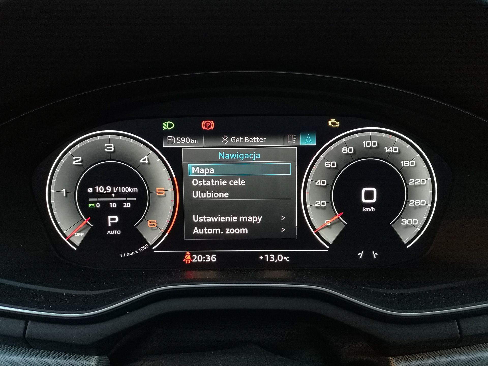 Audi A5 Sportback: Aplikacja MyAudi, wirtualny kokpit i Android Auto 10