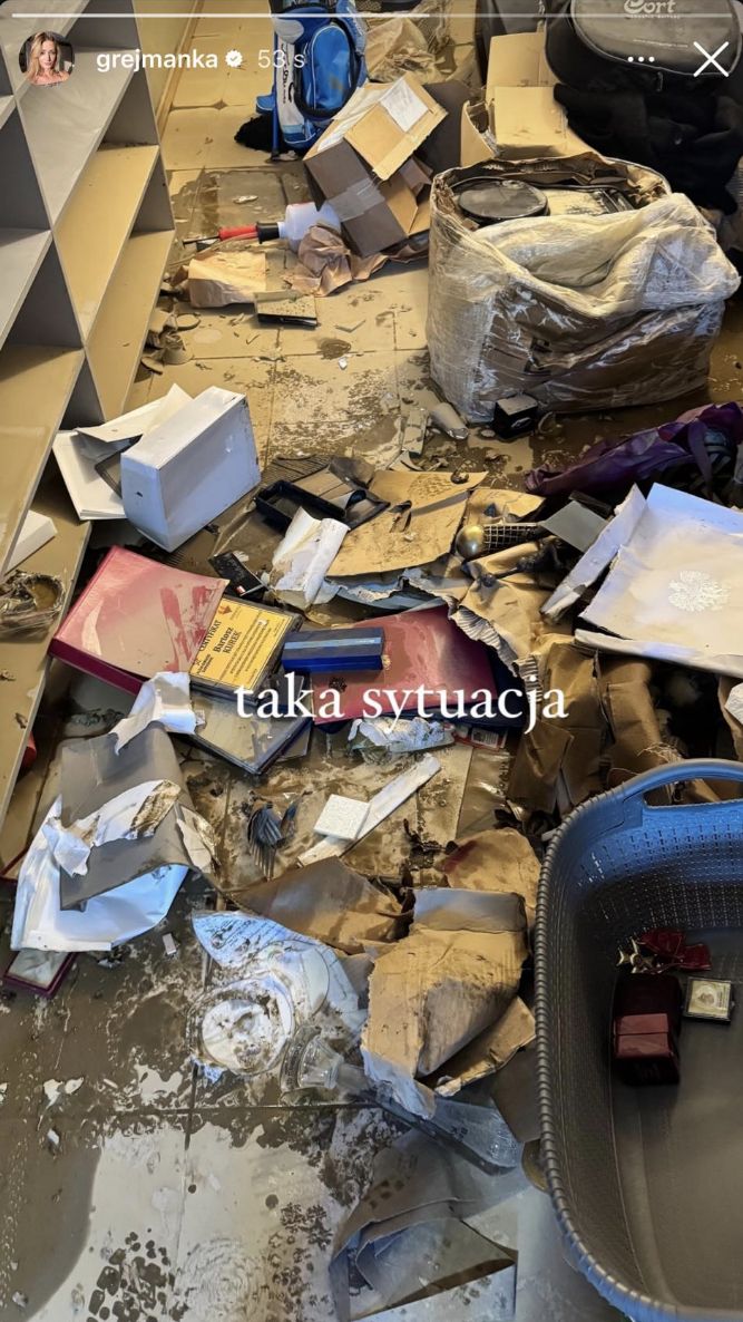 Anna Kurek pokazała skutki powodzi