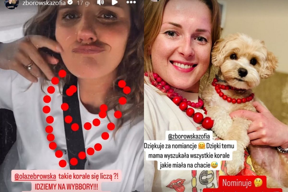 Gwiazdy w czerwonych koralach nawołują do udziału w wyborach