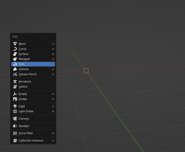 Blender: tworzenie napisów zaczynamy w Object Mode