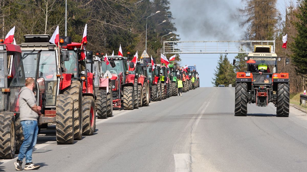 Rolnicy protestują przeciwko m.in. przeciwko Zielonemu Ładowi