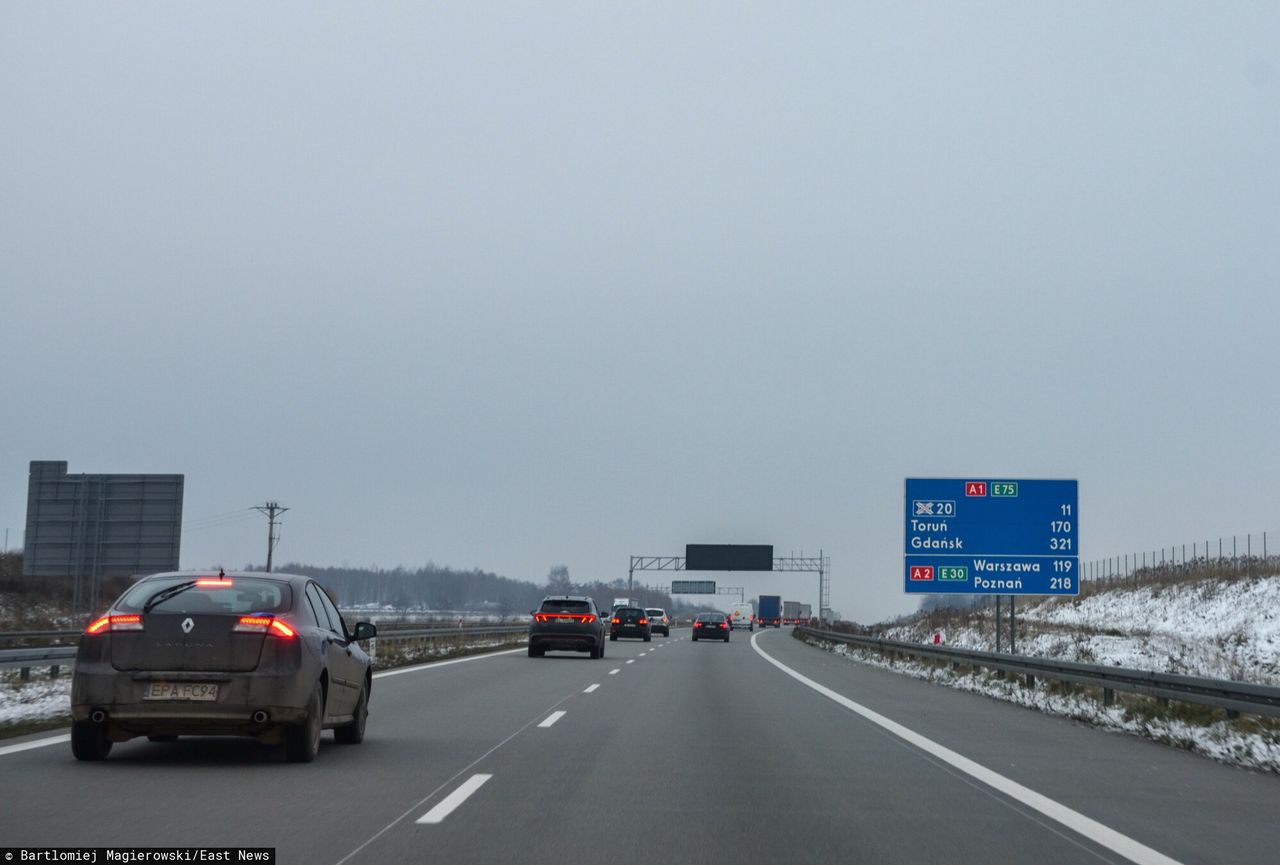 Wypadek na autostradzie A1. Droga całkowicie zablokowana