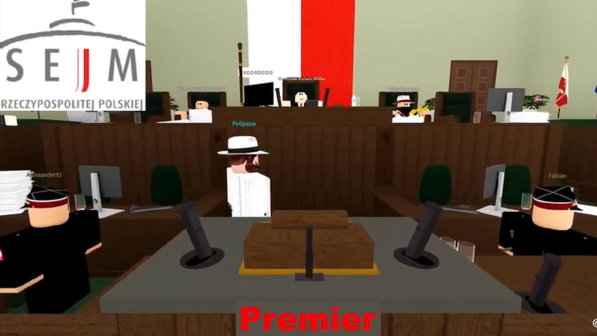 Nagrania z Sejmu stają się kolejnym hitem Robloxa