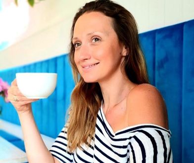 Anna Gzyra w czerwonym kostiumie kąpielowym. Rozbudziła wyobraźnię fanów