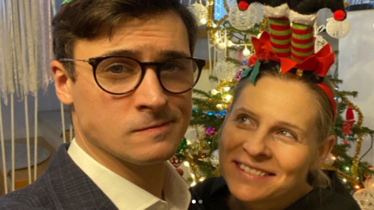 Mateusz Damięcki z żoną Pauliną Andrzejewską
