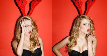 Jessica Mercedes jako "seksowny renifer"!