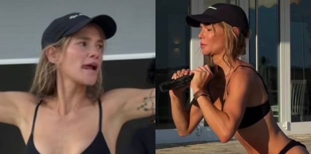 Maja Bohosiewicz ćwiczy pośladki, ale zamiast stroju sportowego skusiła się na SKĄPE BIKINI. Robi wrażenie? (FOTO)