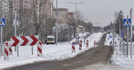 Bielsko-Biała. Pogoda pokrzyżowała plany drogowców, ale bez utrudnień dla kierowców się nie obędzie