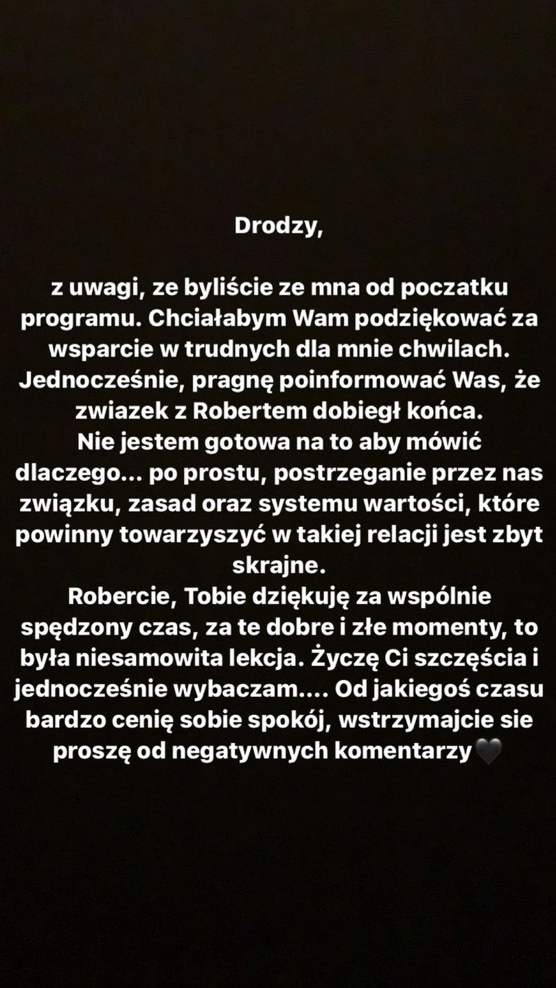 Robert Kochanek i Konga Zapadka rozstali się