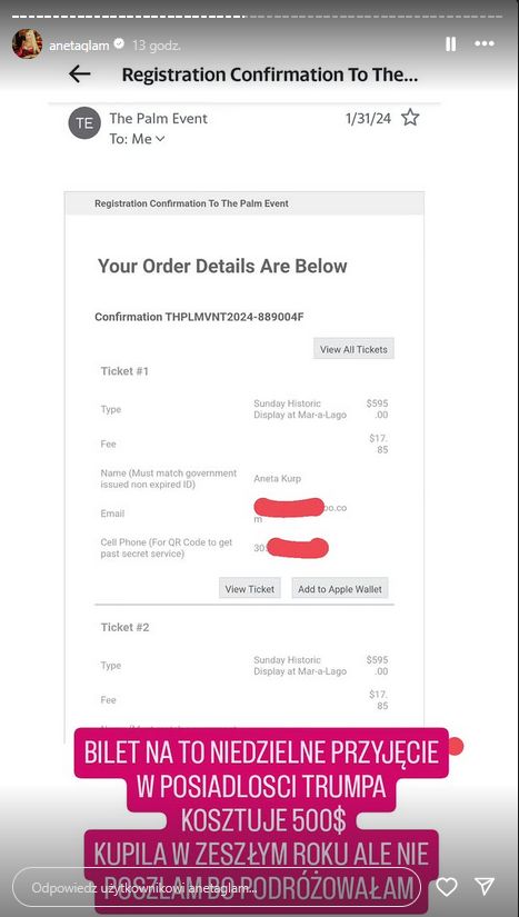 Aneta Glam chwali się wizytą w rezydencji Donalda Trumpa