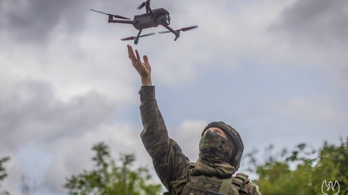 Terytorialsi z dronem