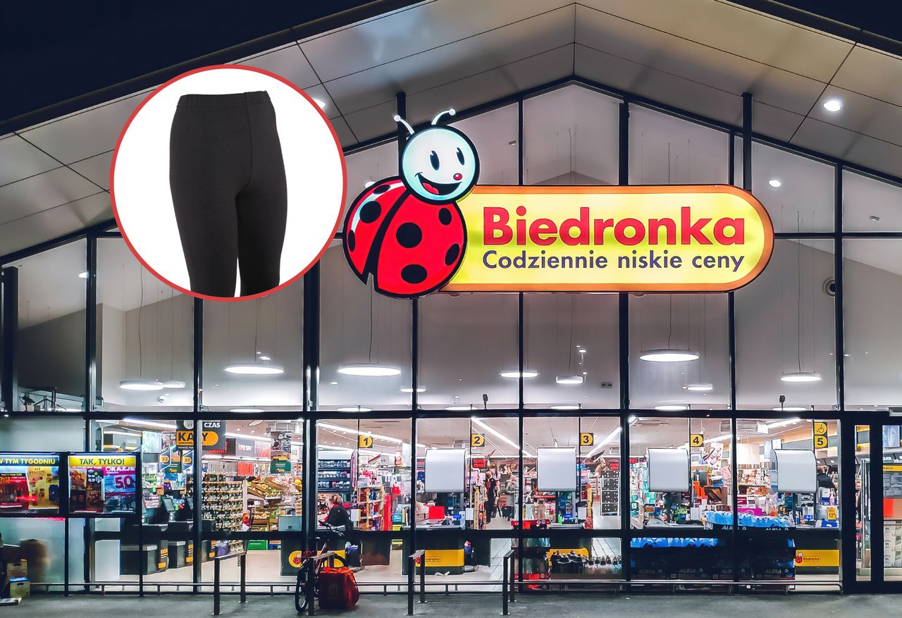 Biedronka sprzedaje legginsy za 29,99 zł. Podobne upolujesz w Pepco i Lidlu