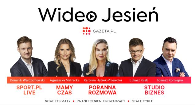 „Studio Biznes”, „Poranna Rozmowa” i „Sport.pl Live” wracają do ramówki Gazeta.pl
