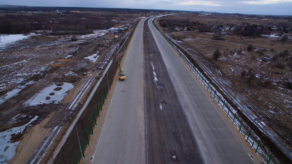 Powstająca autostrada A1- odcinek Częstochowa Blachownia - Częstochowa Południe