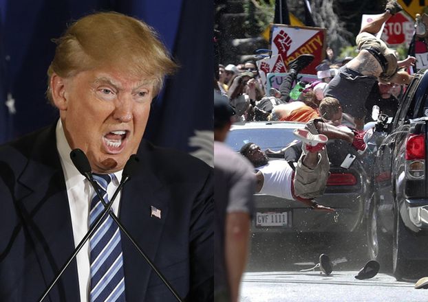 Po naciskach Trump potępił atak terrorystyczny w Charlottesville. "Rasizm jest ZŁEM!"