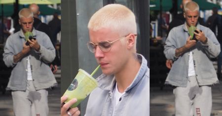 Bieber z MOKRYM KROCZEM spaceruje po Hollywood (ZDJĘCIA)