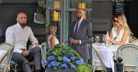 Elegancki Marcin Gortat zabrał żonę na RANDKĘ: uroczysty obiad i przejażdżka furą za ponad 400 tysięcy złotych (ZDJĘCIA)