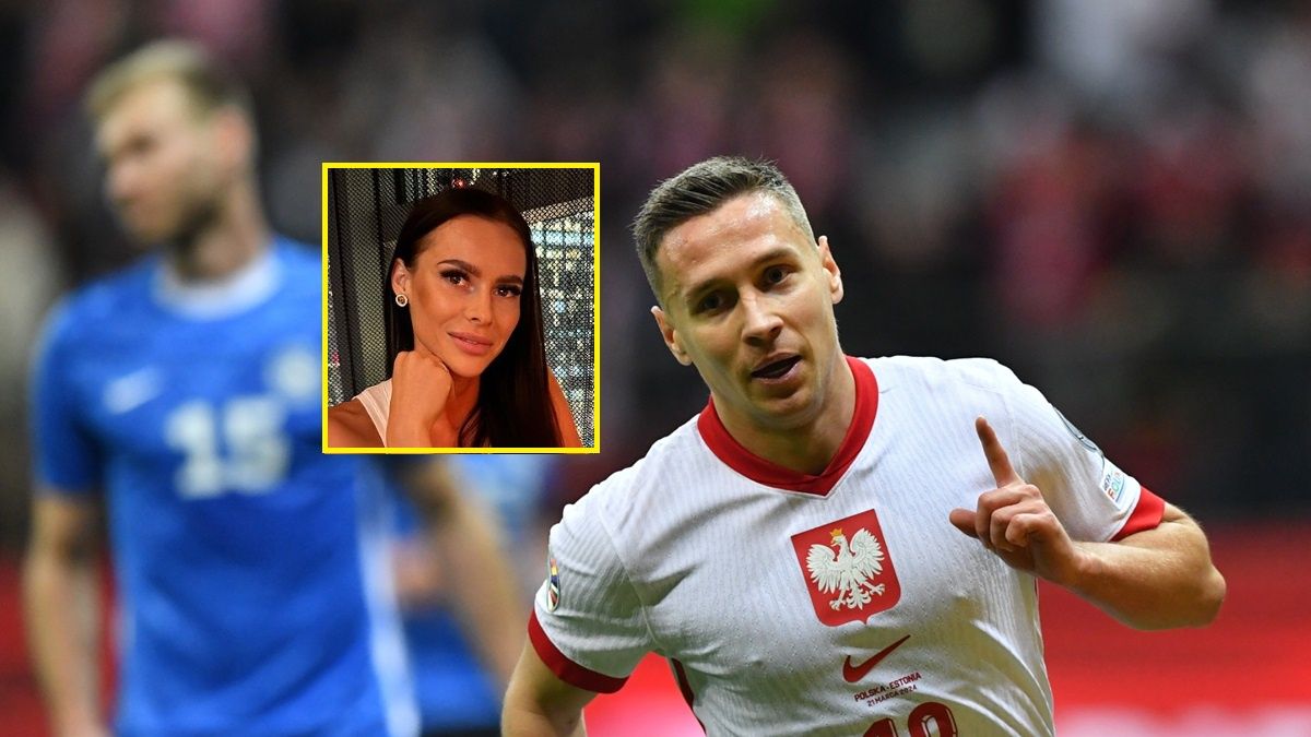Na zdjęciu: Przemysław Frankowski, w kwadracie jego żona Aleksandra