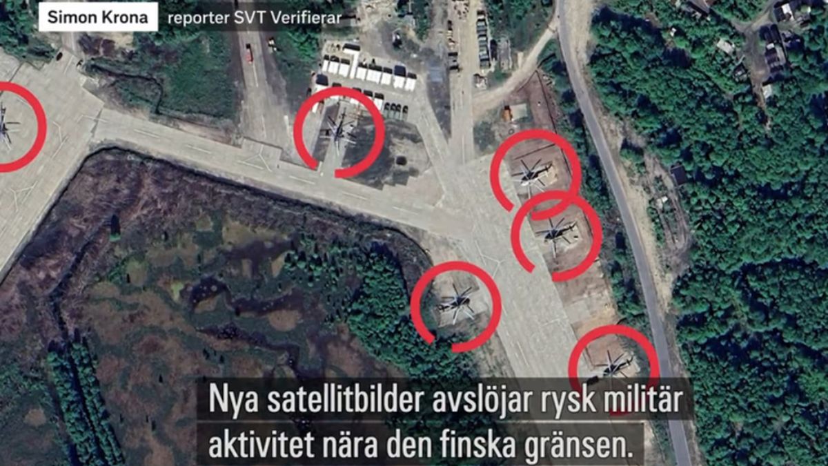 Zdjęcia satelitarne z granicy Rosji i Finlandii