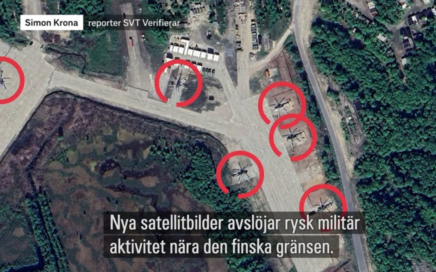 Zdjęcia satelitarne z granicy Rosji i Finlandii