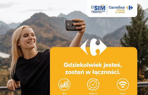 Cyfrowe karty SIM w sklepach Carrefour