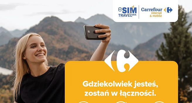 Cyfrowe karty SIM w sklepach Carrefour