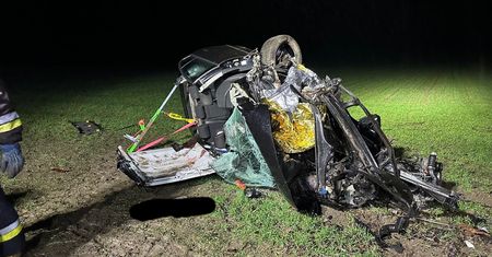 Z samochodu prawie nic nie zostało