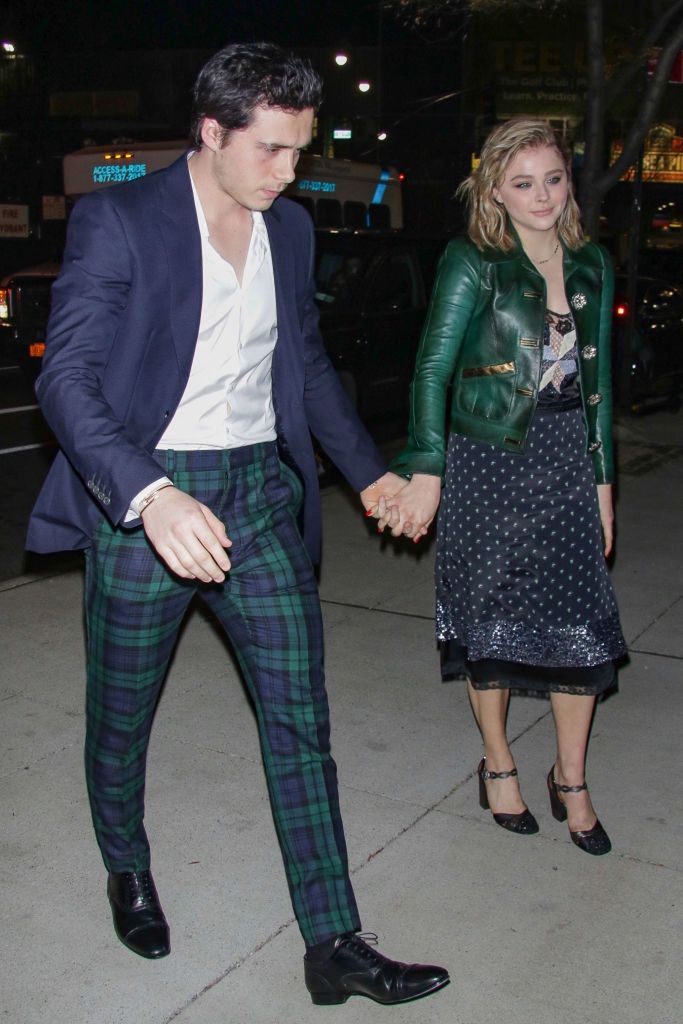 Chloë Grace Moretz and Brooklyn Beckham in 2017.