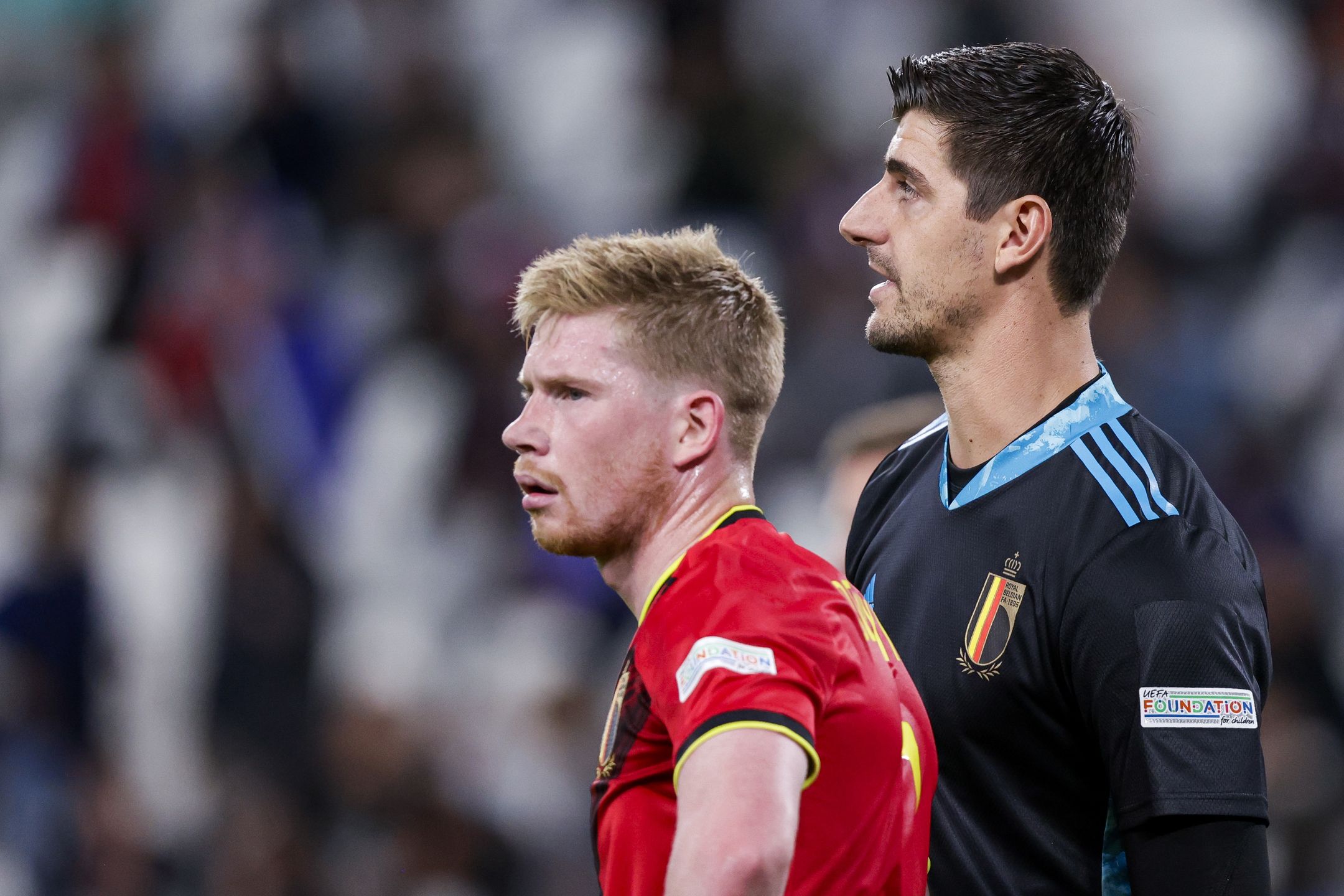 Kevin de Bruyne i Thibaut Courtois
